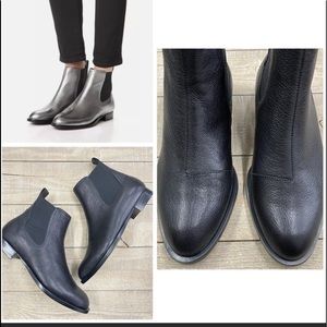 Rag & Bone New York Leather Mason Ankle Boots Color-Black Size-40/10 NWT